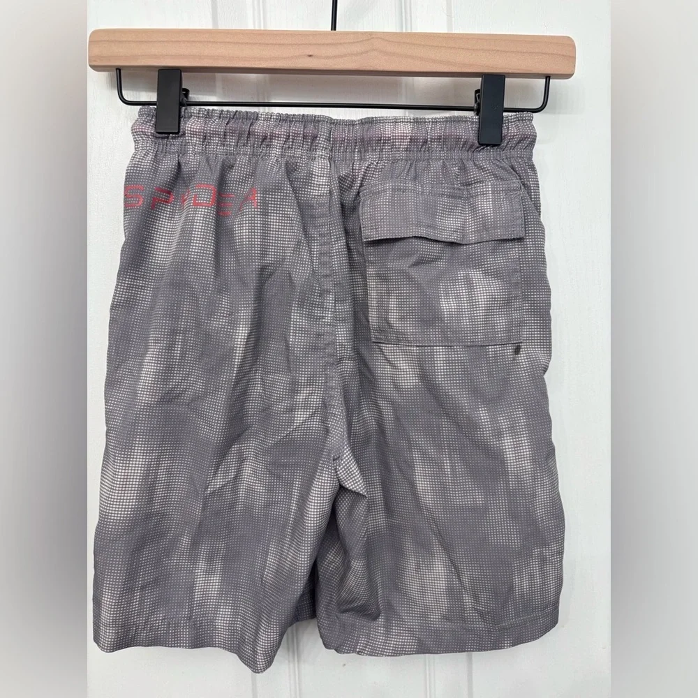 Spyder Kids Gray Shorts with Orange Drawstrings 7/8